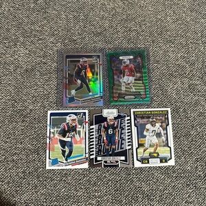 Patriots Christian Gonzalez Rookie Lot (5)